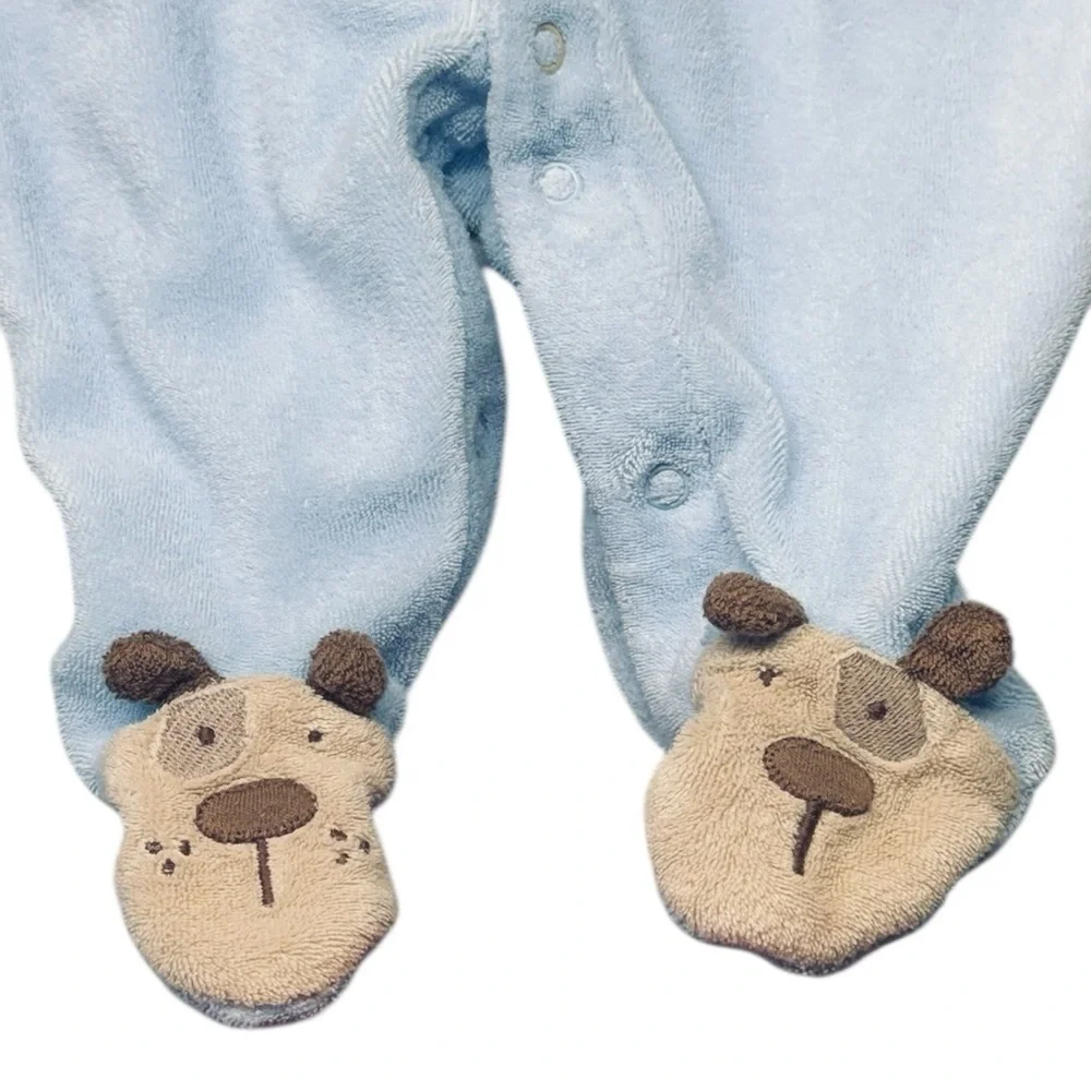 🍼 Carter’s Baby Boys Footed Sleepers Lot (2-Pack) – Size 3 Months 💙
